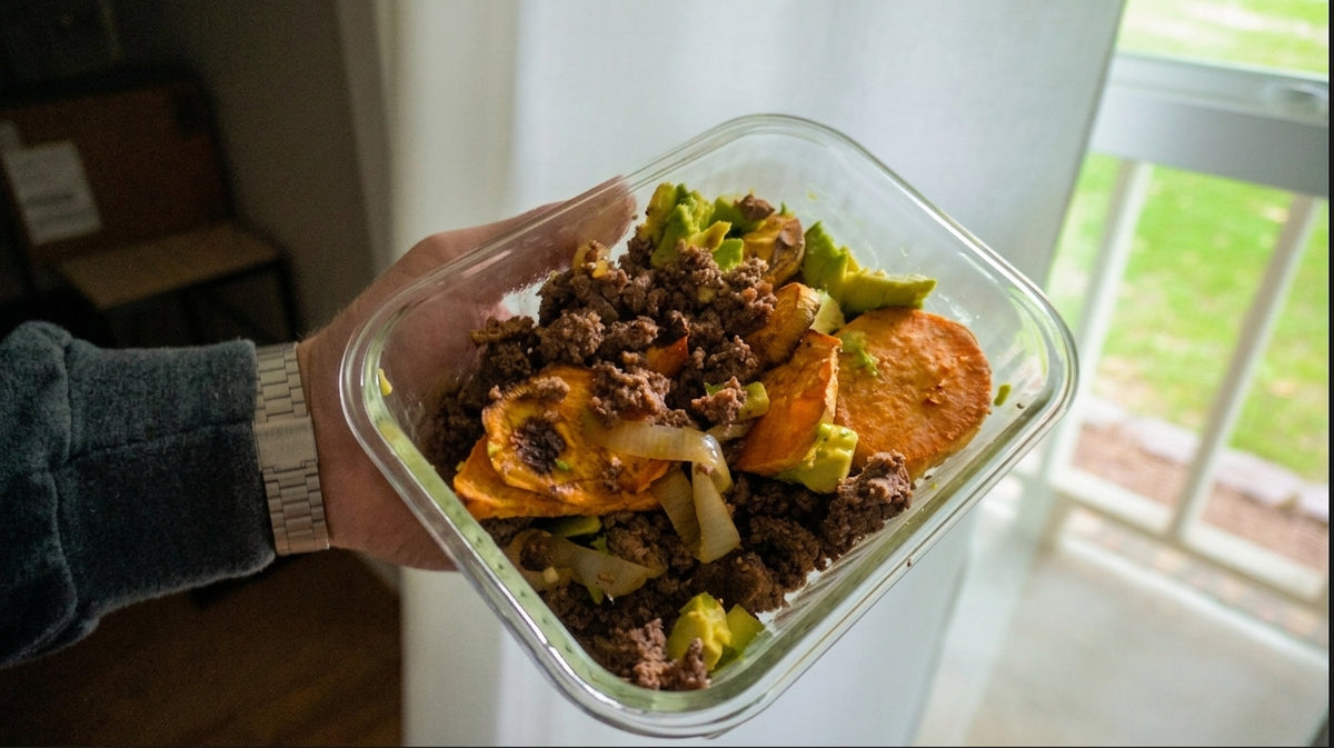 Ground Beef & Sweet Potatoes